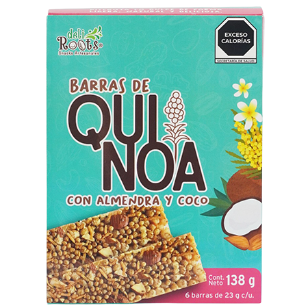 Caja Barras Quinoa Almendra y Coco