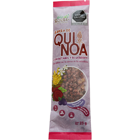 Barras Quinoa Betabel y Blueberry
