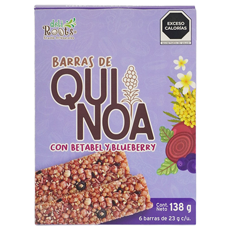 Caja Barras Quinoa Betabel y Blueberry